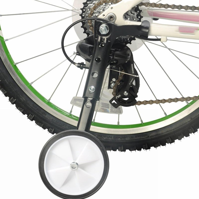 Ragyzity Bicycle Training Wheels, Adjustable Bicycle Training Wheels Heavy Duty Rear with Stabilizers Mounted Kit, Universal Kids Bicycle Balance Stabiliser Mounted Kit for 16 18 20 22 Inch - Image 1